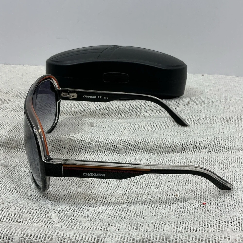 Carrera Speedway Aviator Sunglasses Black Red Orange Unisex Men Women